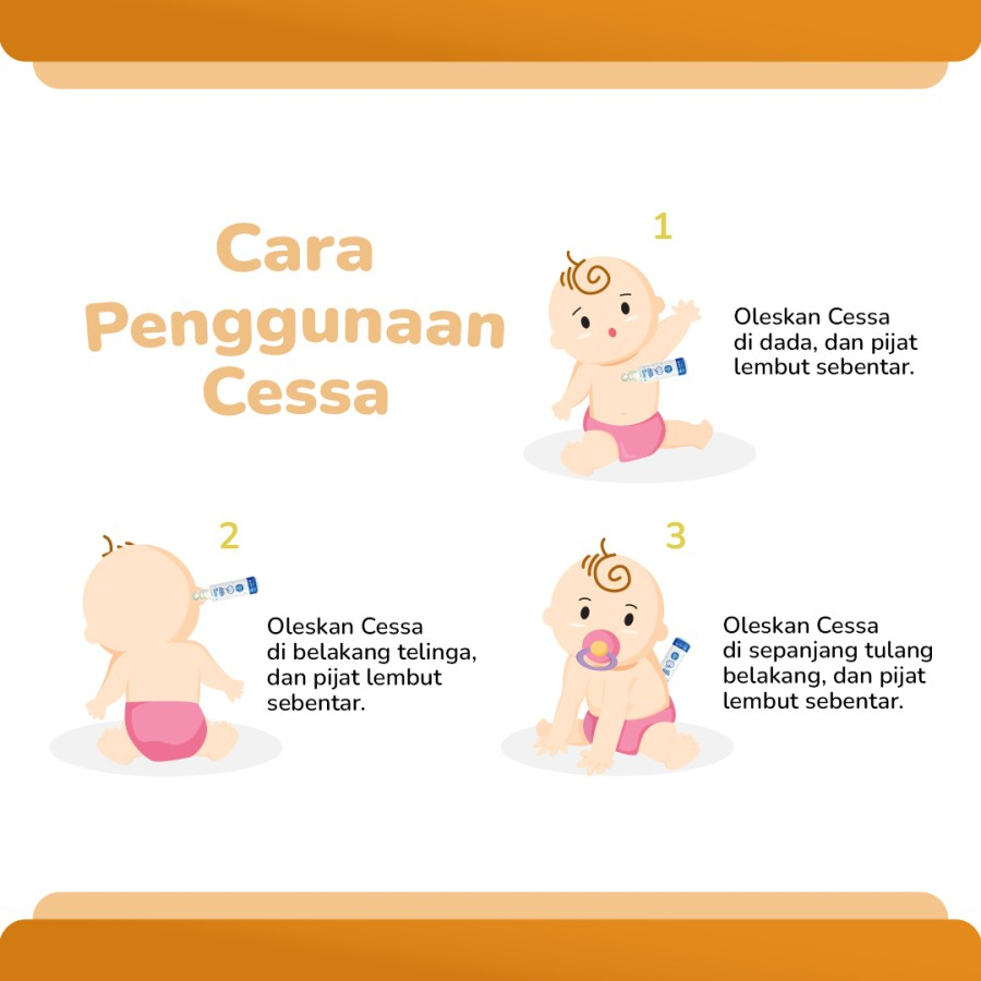 CESSA BABY LENIER - Natural Essential Oil Meredakan Perut Kembung/Mual