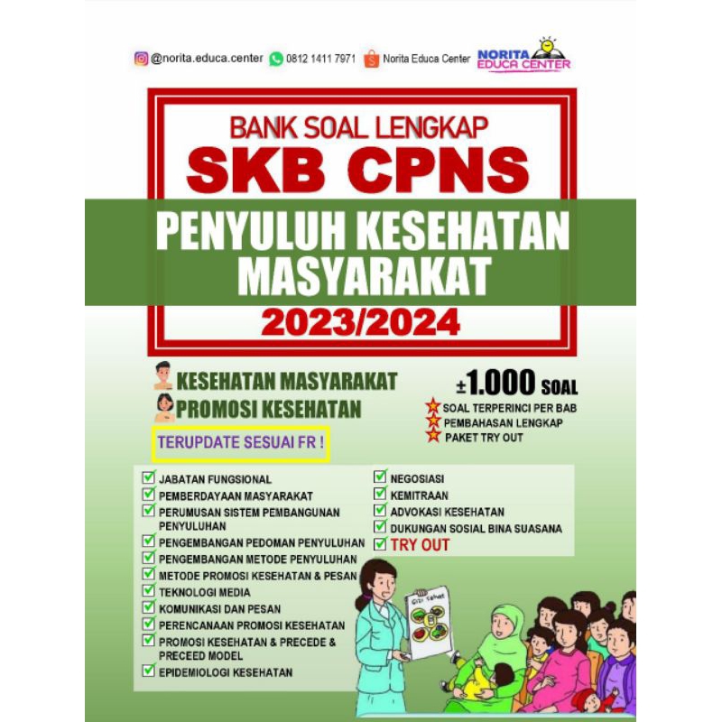 Jual BUKU SKB CPNS PENYULUH KESEHATAN 2023/2024 | Shopee Indonesia