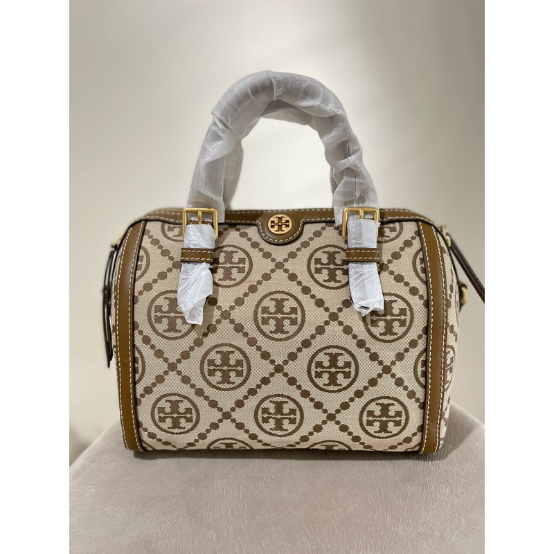 TB T Monogram Barrel Medium Hazelnut With Little Deffect