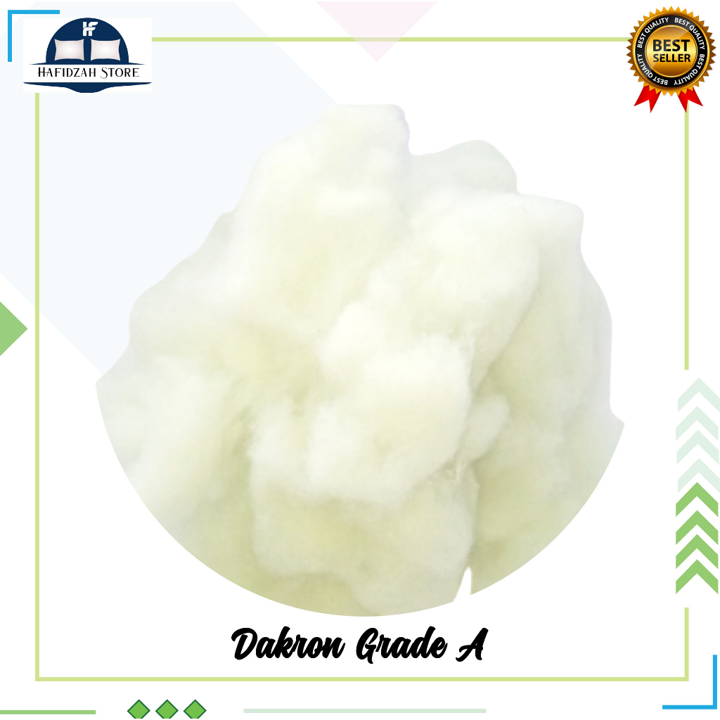 Dakron Silikon - Dakron Silikon Grade A / Berat 1 Kg / 1000 Gram / Grade A / Dakron Grade A / Isian