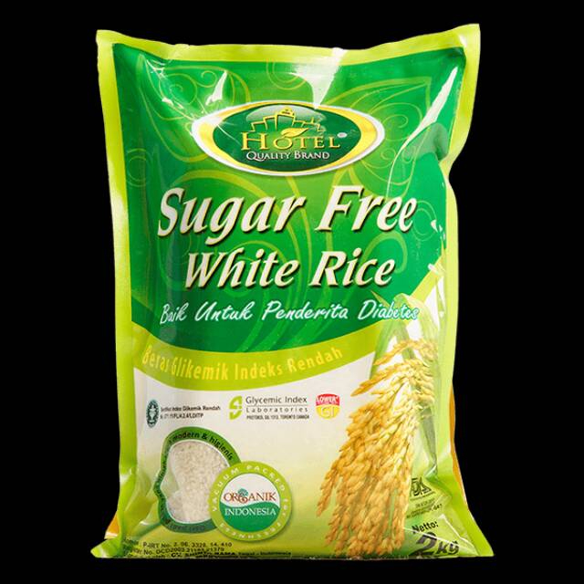 DM - Hotel - Beras Putih Sugar Free 2 KG Cocok Untuk Penderita Diabetes 2 Kg