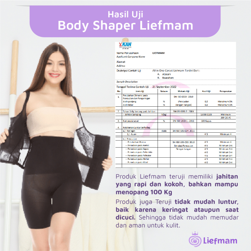 [M-5XL] Body Shaper Liefmam (Zaraya) Original - Korset Tanktop Pengencang Payudara &amp; Pengecil Perut