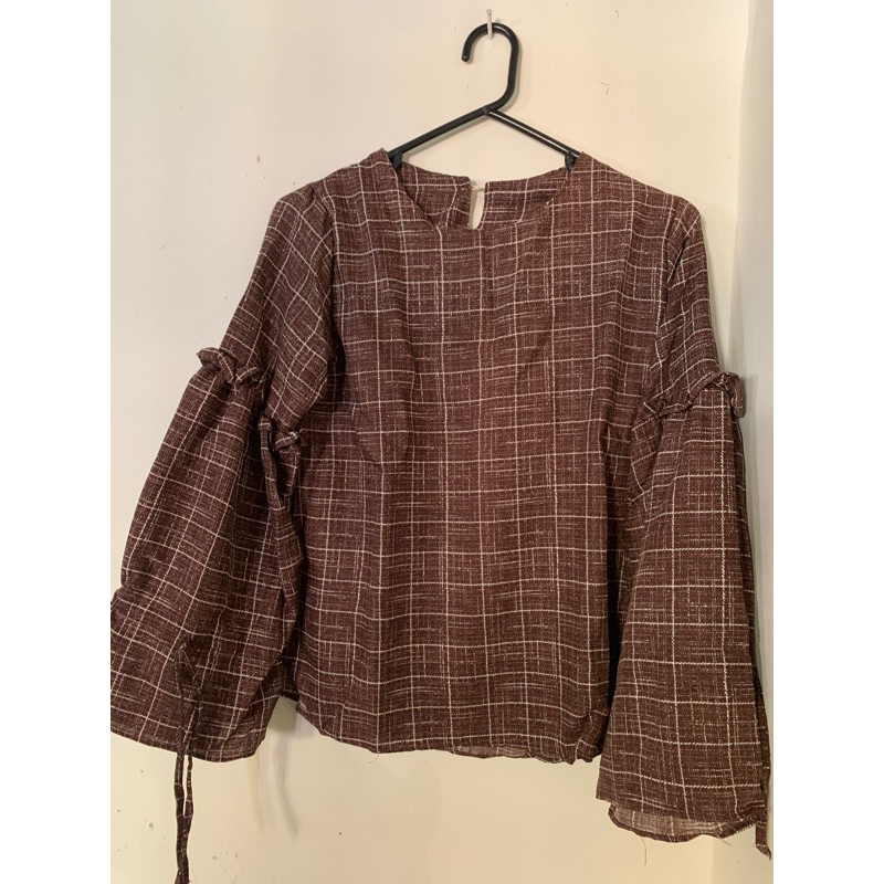 Candy Lady blouse lengan baloon pita