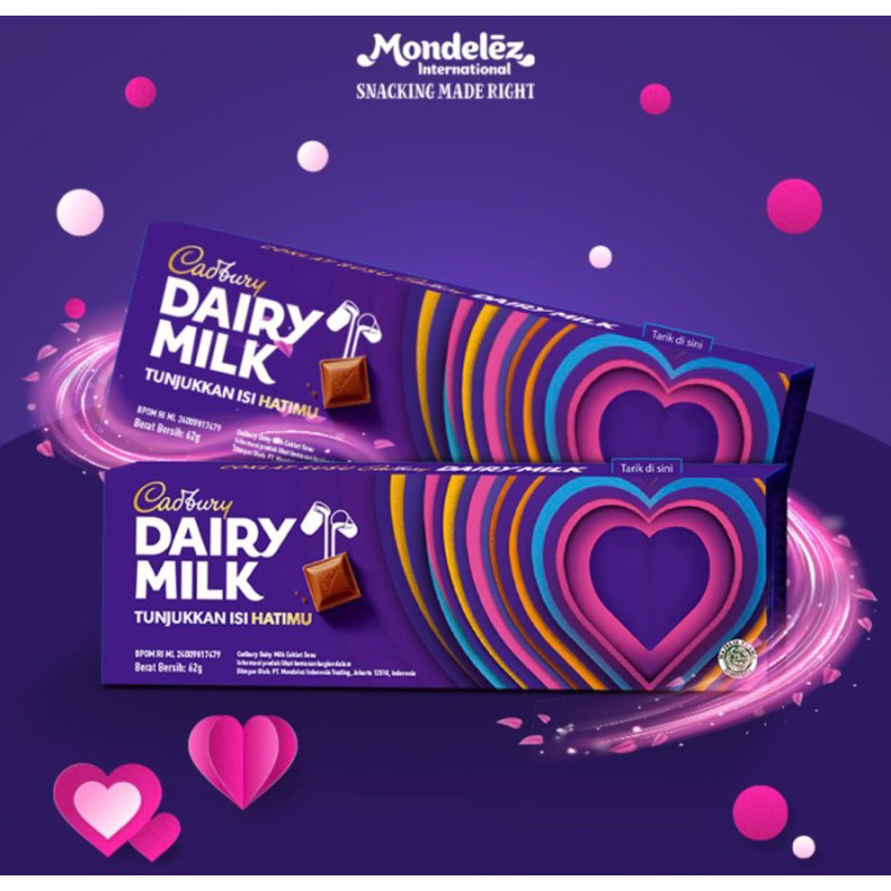 Jual DAIRY MILK LOVE / CADBURY COKLAT DAIRI MILK PLAIN Shopee Indonesia