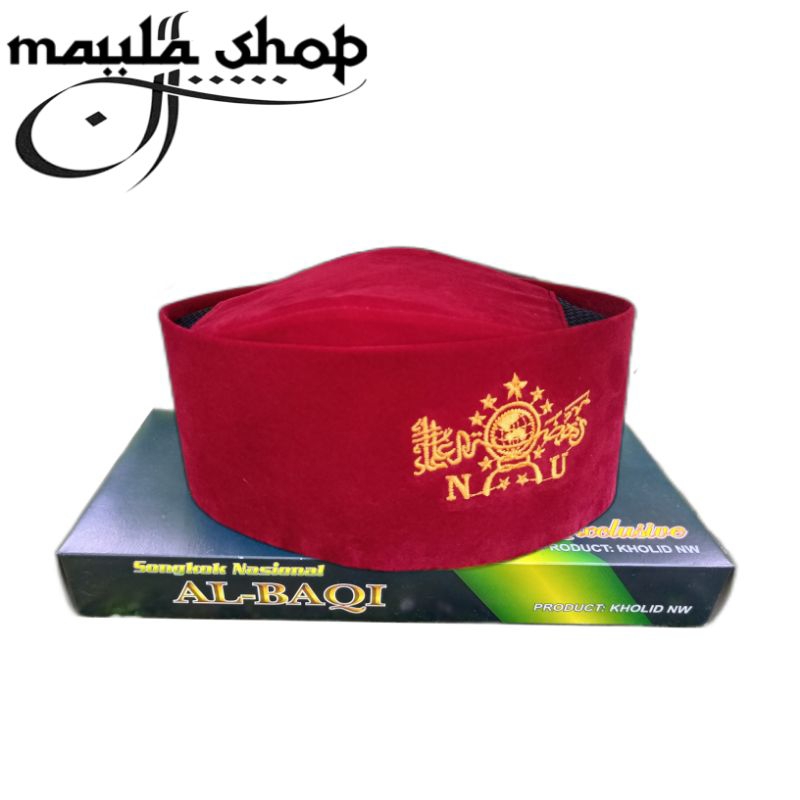 Peci Susun NU Maroon - Peci Betawi - Peci Merah - Peci NU - Peci Maroon