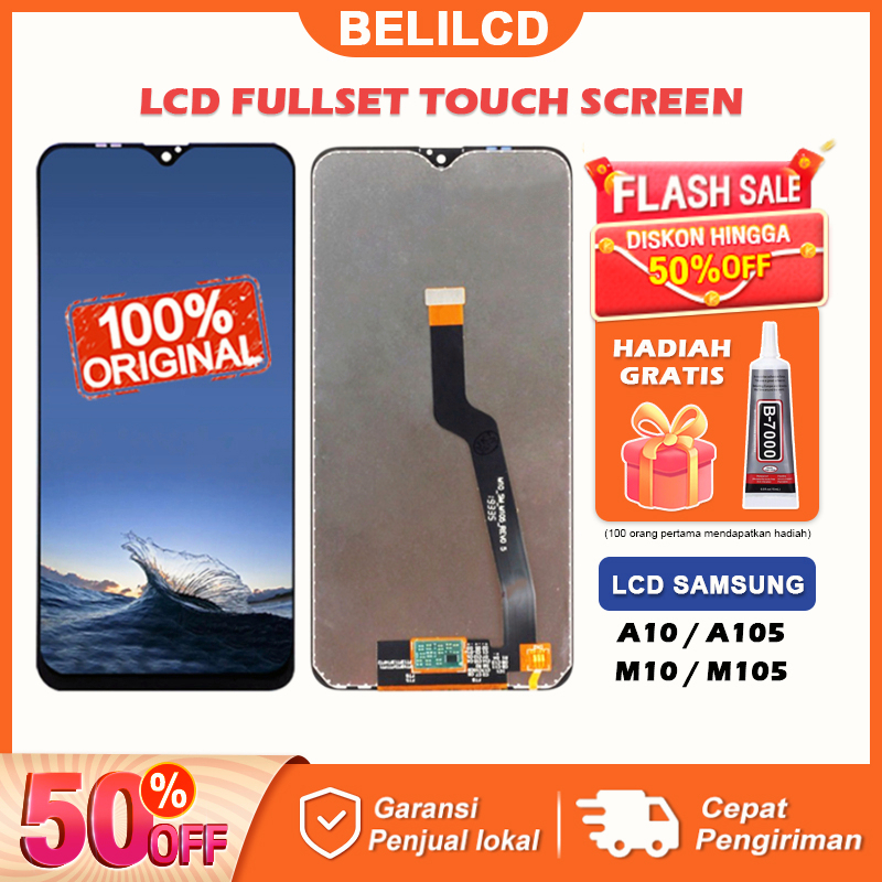 [ORIGINAL] LCD Samsung GALAXY A10 A105 M10 M105 Touchscreen Ori Fullset Touch Screen Digitizer Layar Sentuh Versi Tinggi