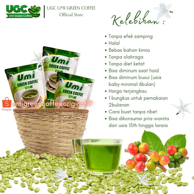 UGC Umi Green Coffee 4 Bungkus