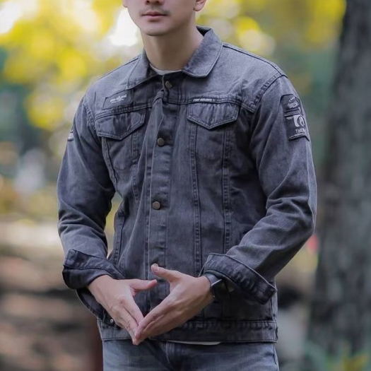 Jaket Denim Pria Regular - Jaket Jeans Pria Cowok Premium - Jaket Jeans laki-laki Dewasa