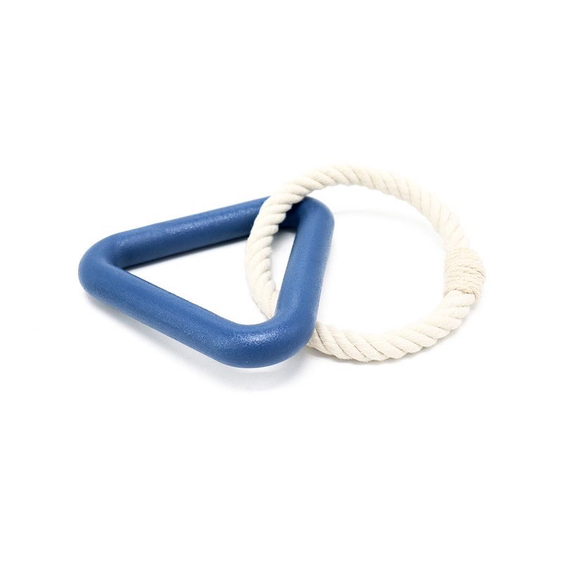 Triangle rubber and circle chewing rope