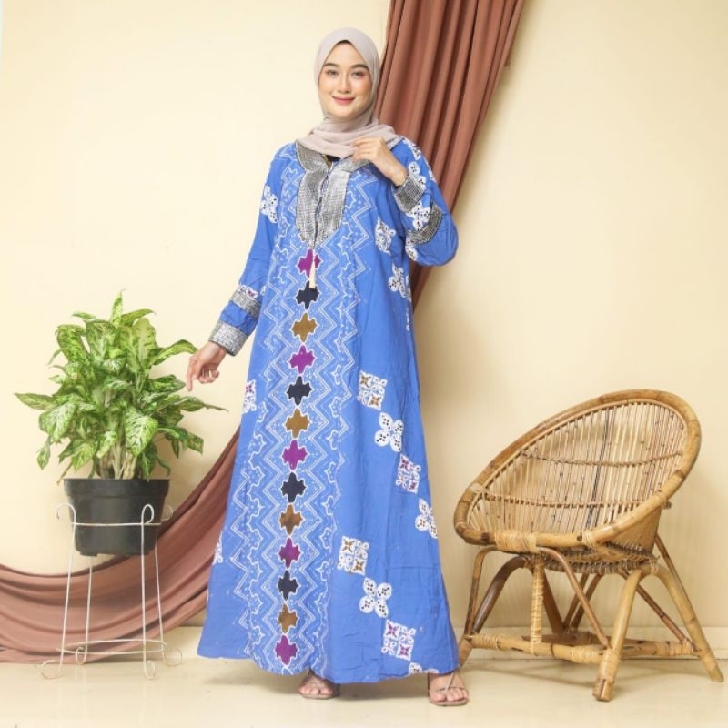 Gamis super jumbo batik cap colet.