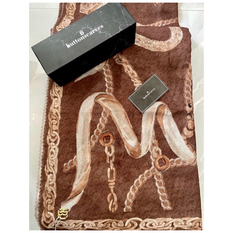 Buttonscarves New The Chain Wood As Is Item