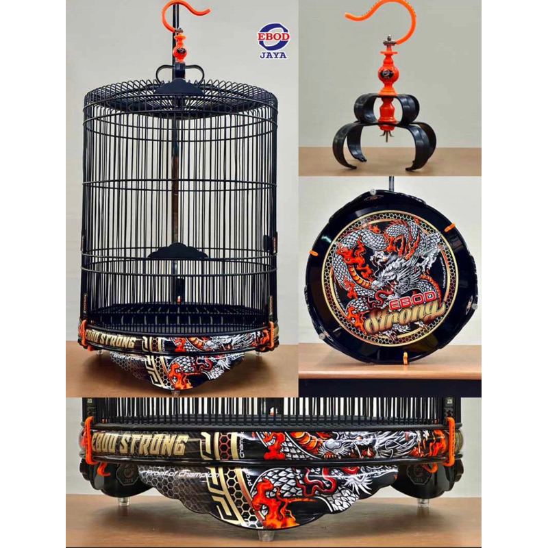 SANGKAR KANDANG MURAI EBOD PVC DECAL STRONG PVC