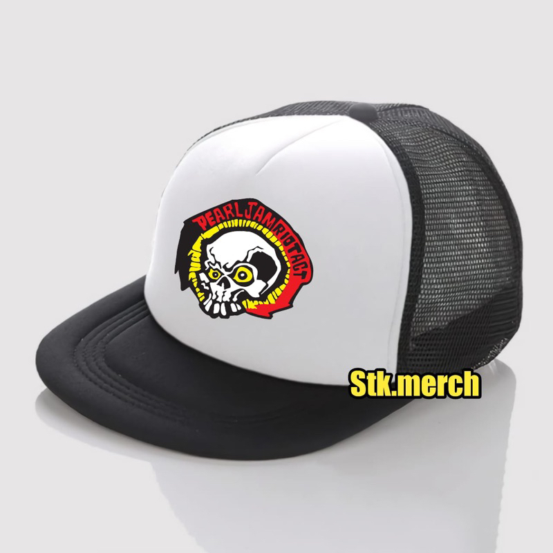 Topi Snapback Trucker / Snapback Hat Trucker / Topi Jaring Distro / Topi Band Metal Hardcore Punk - 