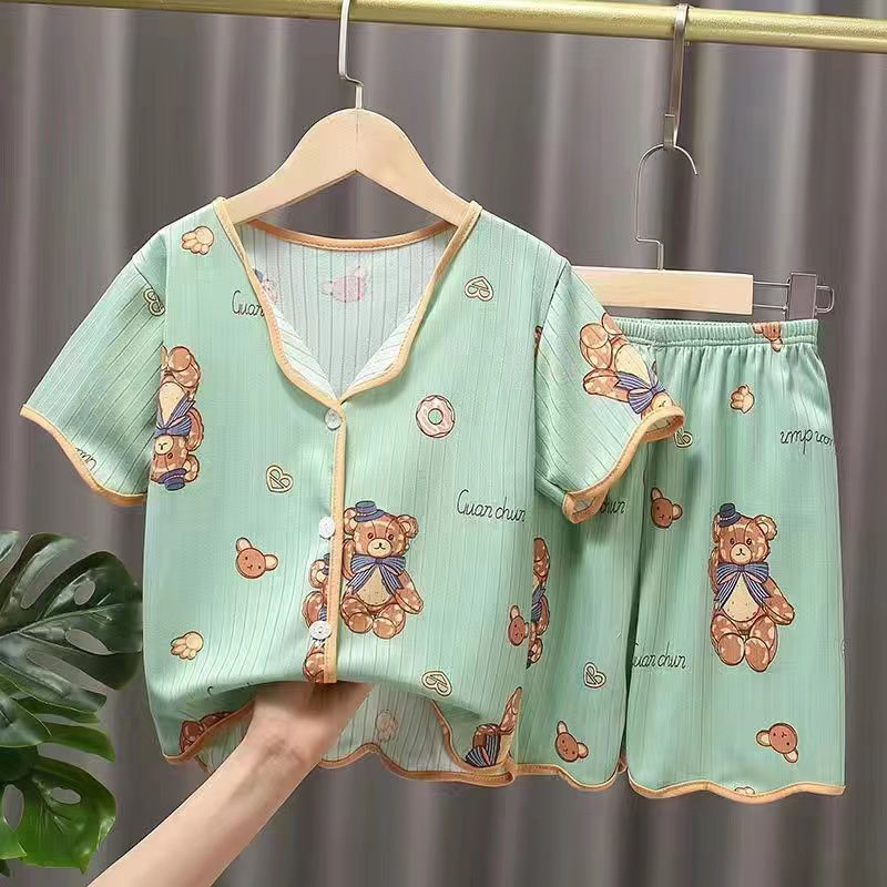 PAJAMAS ANAK BALITA KAOS KATUN IMPORT SET CELANA PENDEK PREMIUM SIZE