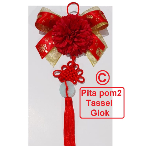 

Pita Imlek Pompom Tassel Giok Tassel Coin Tassel Rabit - Hiasan Bingkisan Kado or Hampers for Chinese New Year CNY