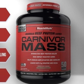 

Carnivor mass gainer 6 lbs MUSCLEMEDS mass gainer carnivor mass original