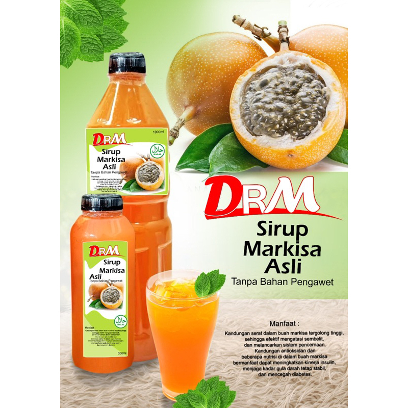 

Sirup Markisa Asli 1000ml/1Liter