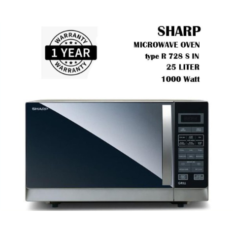 SHARP MICROWAVE R-728(K) / R 728 / R728 [25 LITER] (GARANSI RESMI)