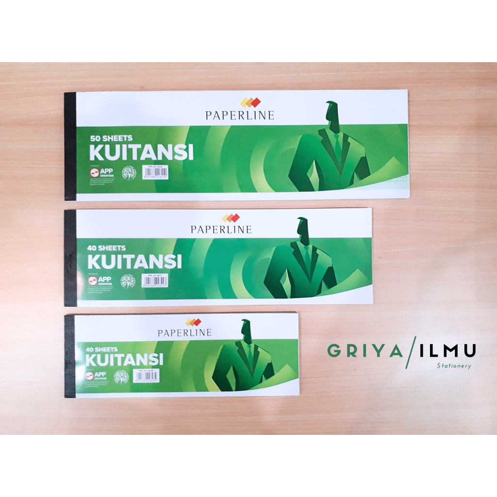 

Kuitansi/Kwitansi/Nota PAPERLINE 1 Ply 40 Sheet & 50 Sheet (052004)/(052005)/(052006)
