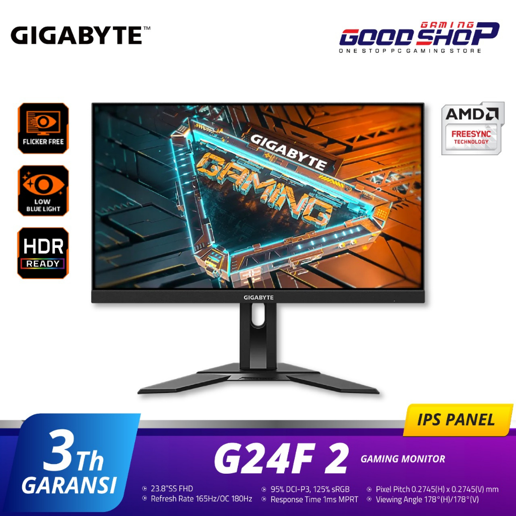 Gigabyte G24F 2 2‎3.8&quot; FHD IPS Gaming Monitor 180Hz