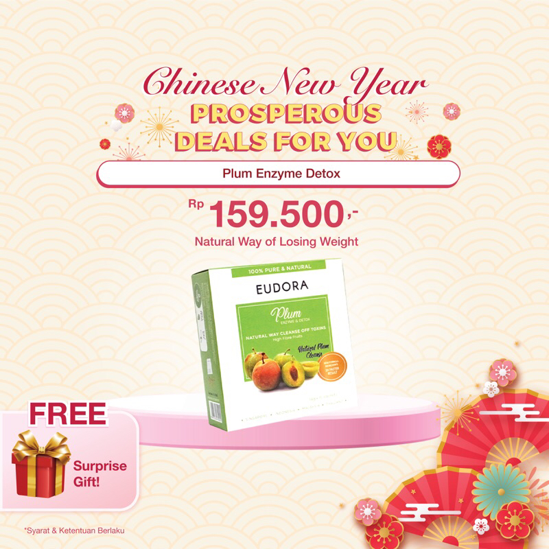 Eudora - Diet Sehat Ampuh Formula Baru 3X Lebih Cepat Faster Result | Plum Enzyme & Detox (Hijau)