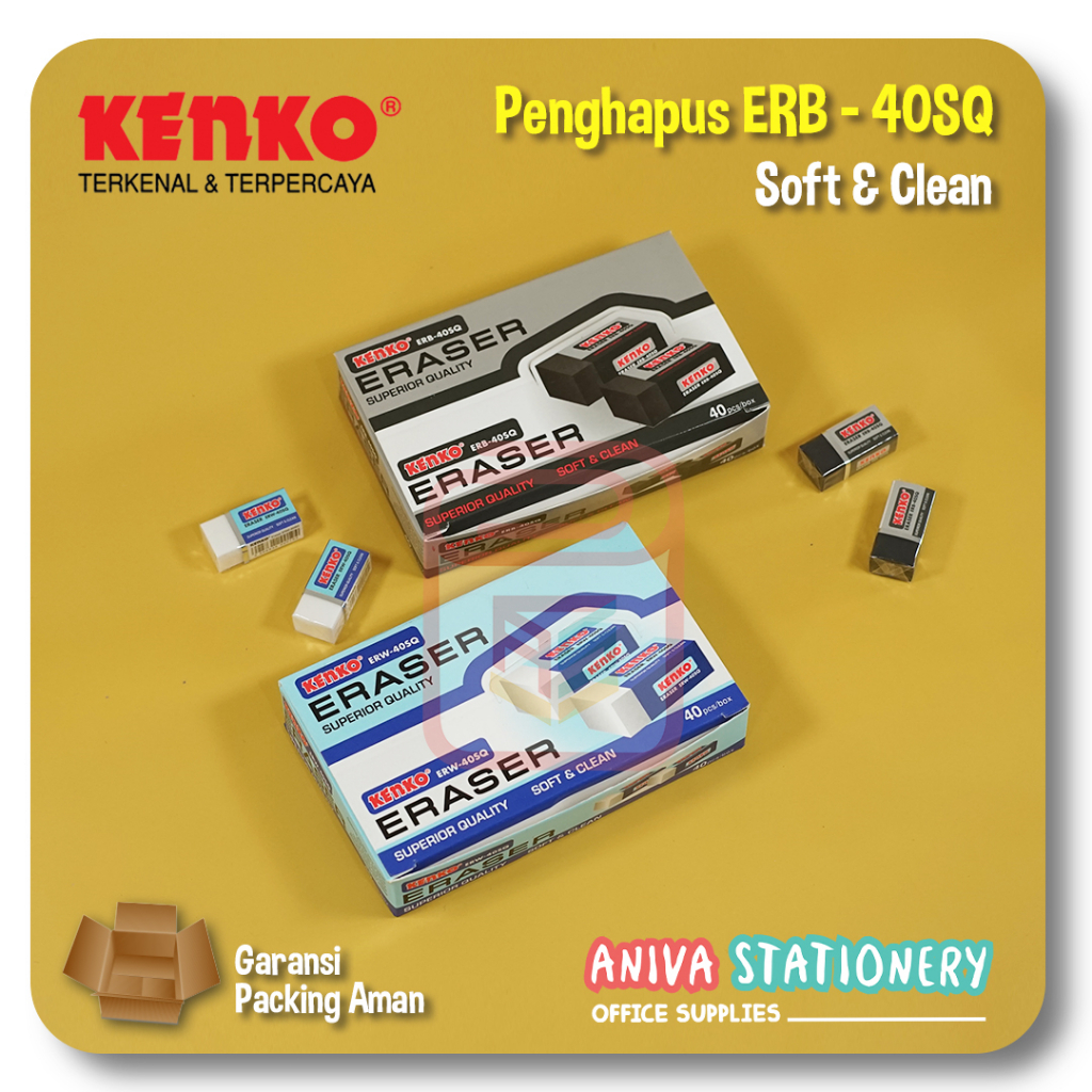 

KENKO PENGHAPUS KECIL ERASER ERB-ERW-40SQ SETIP PENSIL CORRECTION PENCIL ALAT TULIS SEKOLAH