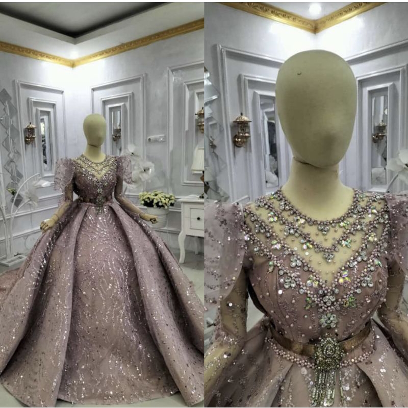 TERLARIS..GAUN PENGANTIN BARBIE //GAUN WEDDING MEWAH MURAH//GAUN TERTER 2021