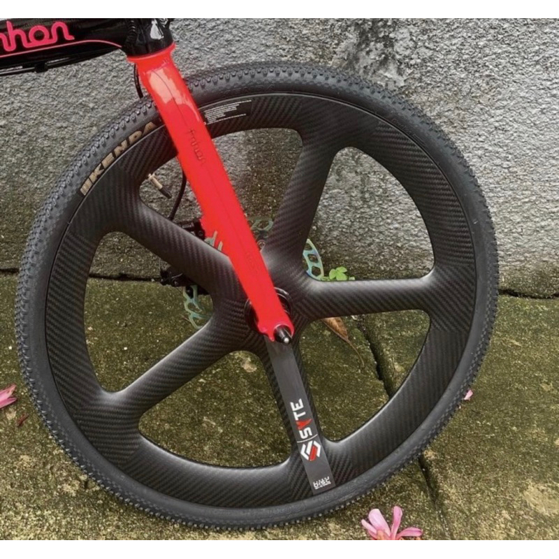 Wheelset SYTE 5 spoke SEPASANG ukuran 451 22 carbon