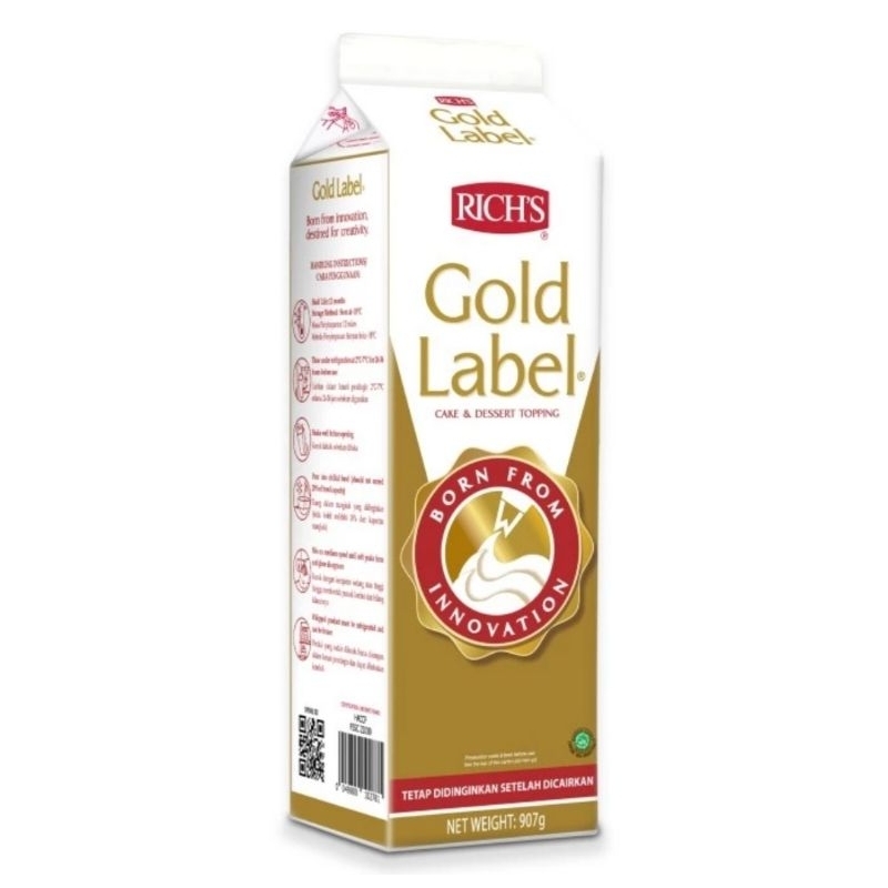 

Rich's Gold Label Whipping Cream 907 gr