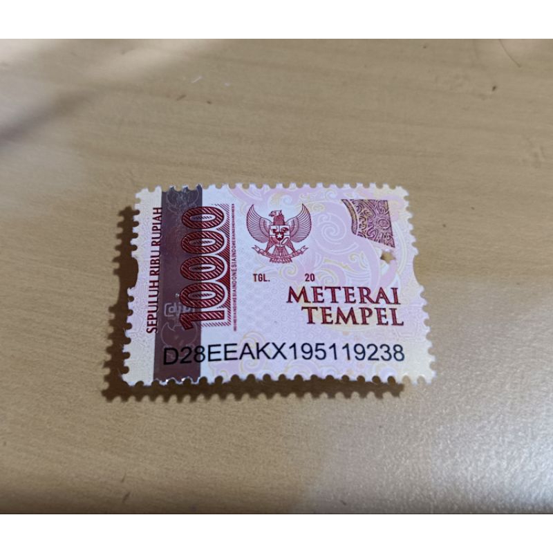 

Materai 10.000 Pos Indonesia