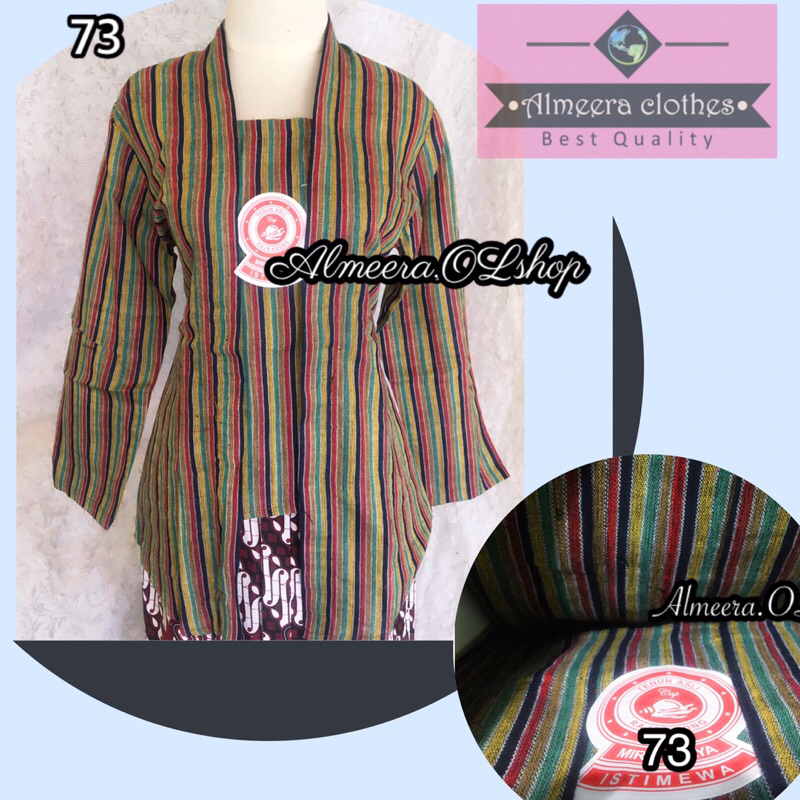 baju jawa kebaya lurik istimewa raja keong