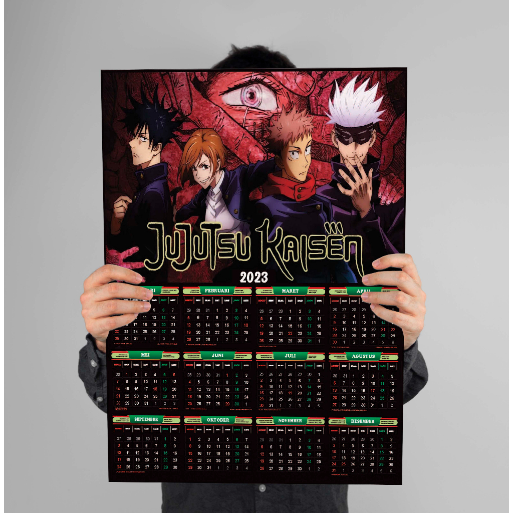 

Kalender 2025 Anime Jujutsu Kaisen M4, Full 12 Bulan