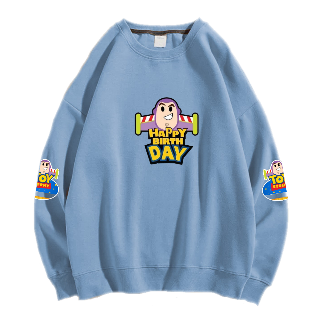 HAPPY BIRTHDAY TOY SWEATER CREWNECK PRIA WANITA Size M-XXL ANAIRA