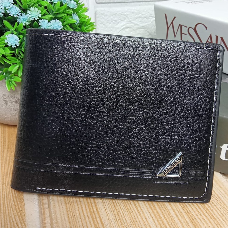 AND / COD / Dompet Lipat Pria Import Dompet Hitam Cowok Fashion Dompet Lipat Laki - Laki Pendek Murah D92