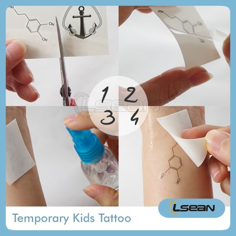 TATTOO STICKER ANAK TEMPORARY PRINCESS KARTUN DINOSAURUS