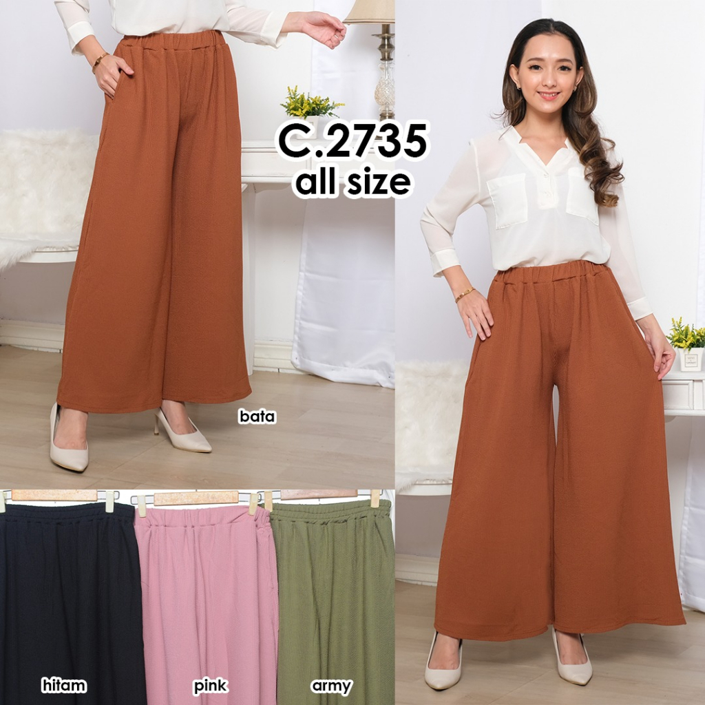 Celana Kulot Jumbo Kulit Jeruk