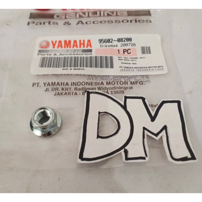 nut self mur gear belakang baut tanam nap gear gir uk.12 Scorpio Byson Vixion old nvl 95602-08200 as