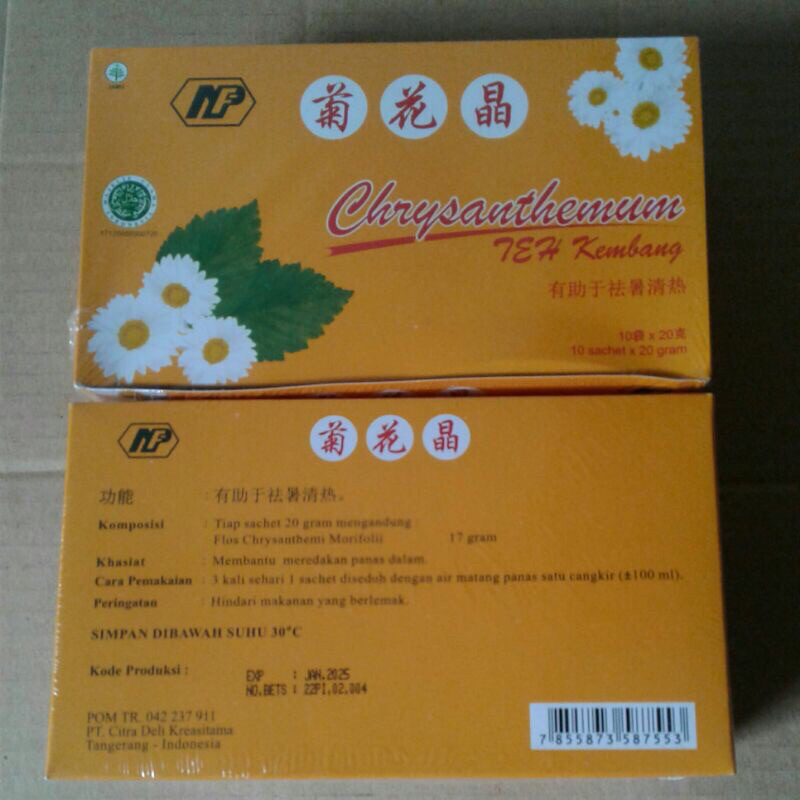 

Obat Panas Dalam tenggorokan Herbal Teh Kembang Seruni CHRYSANTHEMUM Krisantemum CHI WA CING