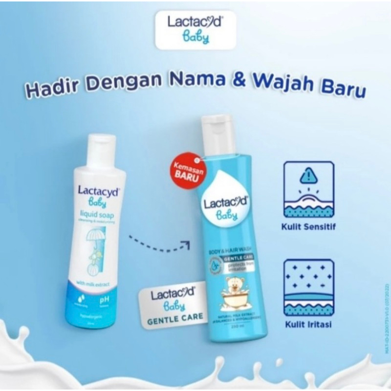 Lactacyd baby gentle care 60 ml | 150 ml ( sabun bayi untuk kulit sensitive )