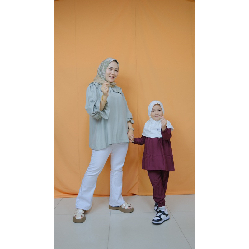 Kazel Twins Maira Naura Tunic Set Edition / Setelan Anak Perempuan - Tunik Anak 1-9 Tahun