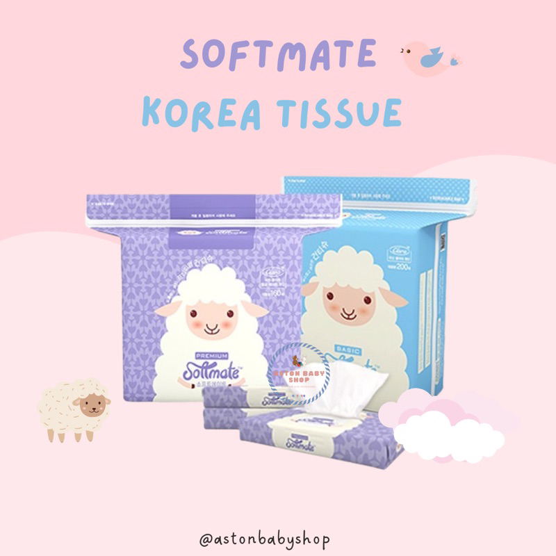 Softmate Tissue Basic / Softmate Premium / Softmate Portable Softmate Tisu Korea Softmate Wipes