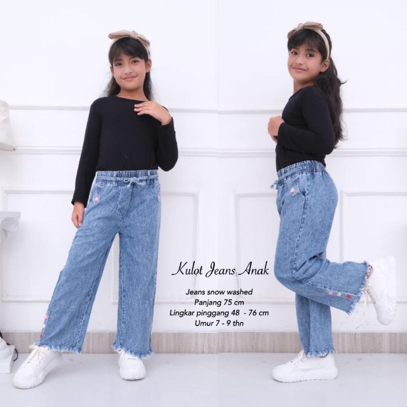 Kulot Jeans Anak Kancing RAWIS //JF4855