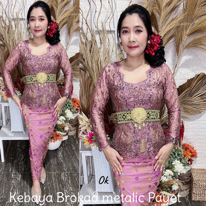 kebaya jadi brokad metalic