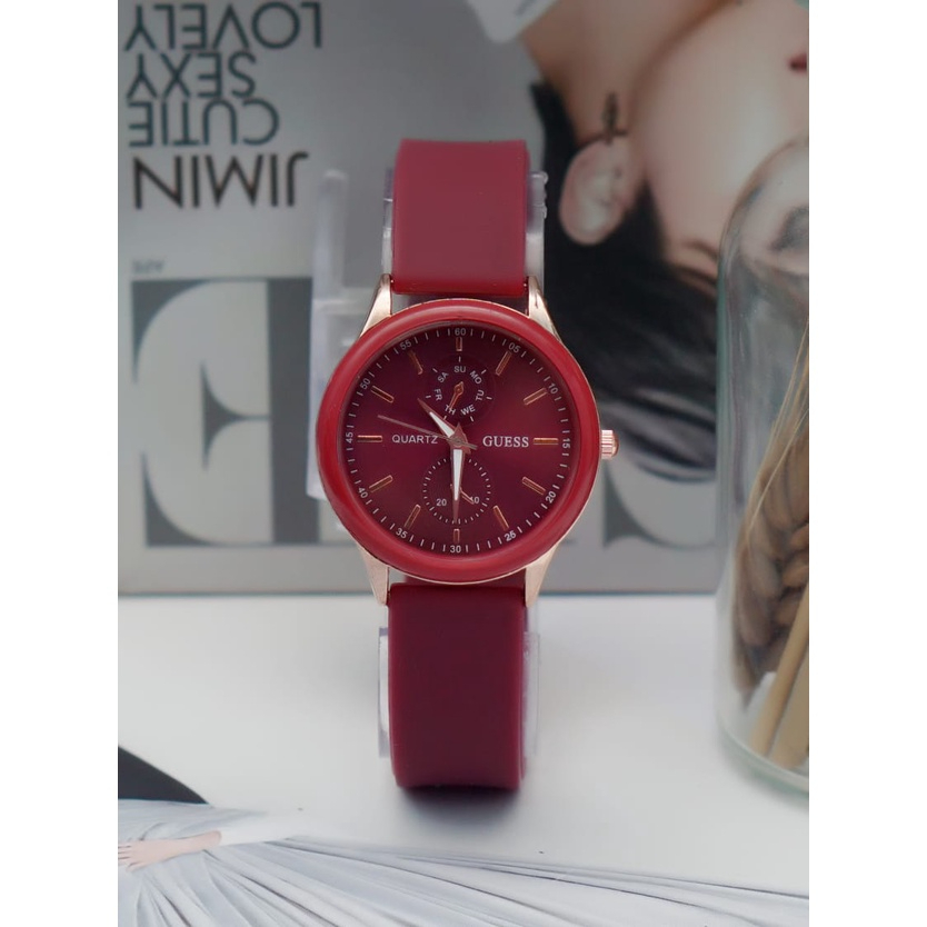 [DGS] JAM TANGAN WANITA / PRIA ANALOG CHRONO VARIASI QUARTZ RUBBER WATCH IMPORT GROSIR HIGH QUALITY RM060