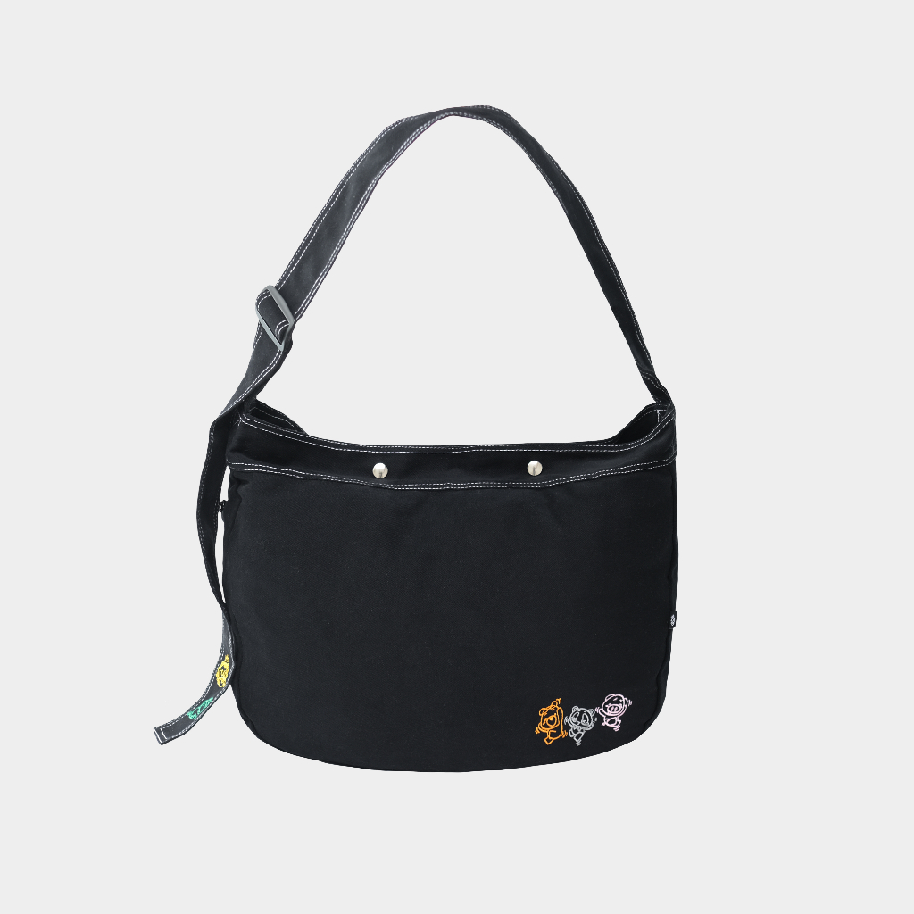 CRSL Scape Slingbag Black| Newspaper Bag | Sling bag Laptop | Tas Selempang Unisex Pria Wanita