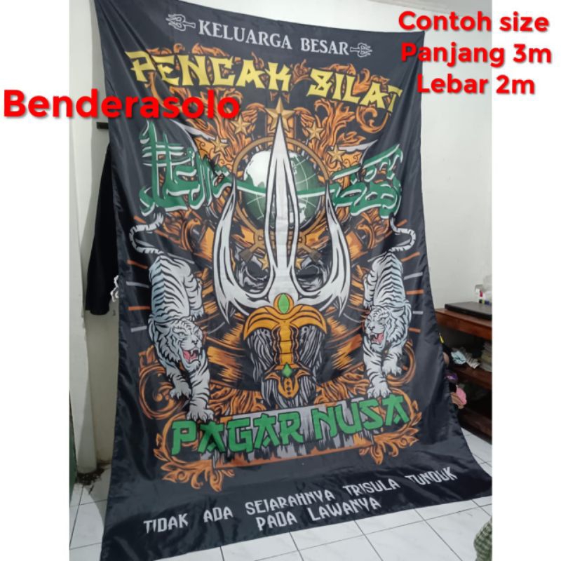 PROMO MELEDAK  bendera full printing  PAGAR NUSA