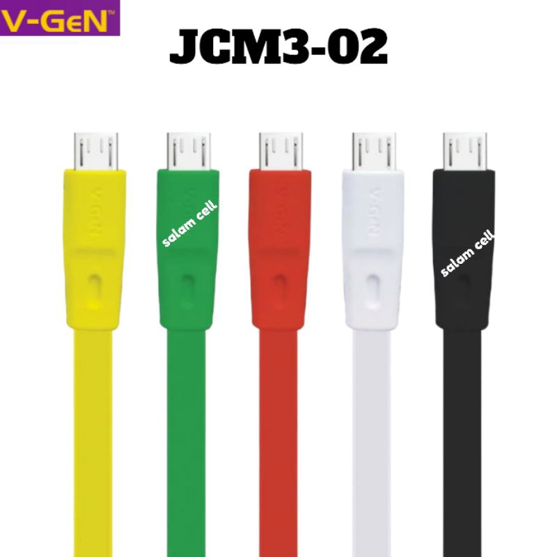 Kabel Data Micro Usb V-Gen JCM3-02 Fast Charging 1toples isi 30pcs Original Vgen Garansi Resmi