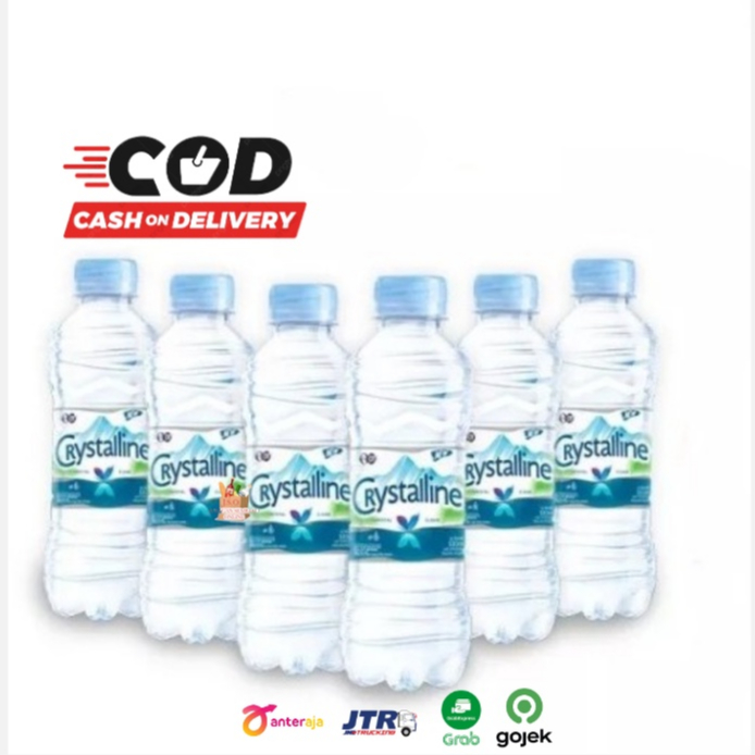 ( JSO ) Crystalin Air Mineral Ph 8 600ml x 24 Botol Crystaline Air Putih Sehat Bukan Aqua