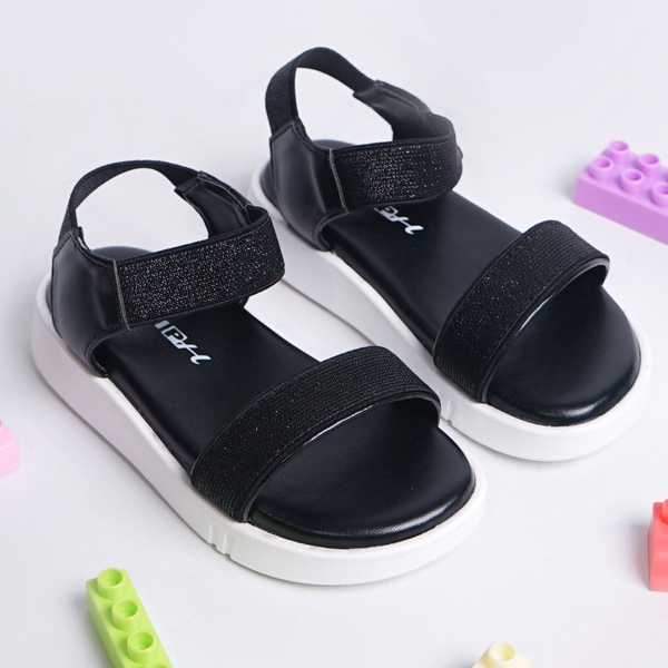 SARASARA YUK - KAREN ALIPH Sandal Tali Anak Perempuan Usia 2 sampai 10 Tahun Sendal Anak cewek Wedges Tali Cewek Empuk Warna Black Hitam Kuning Biru cewe Slop Usia Umur 3 4 5 6 7 8 9 thn Tahun Premium Ori Original Mall Official Store