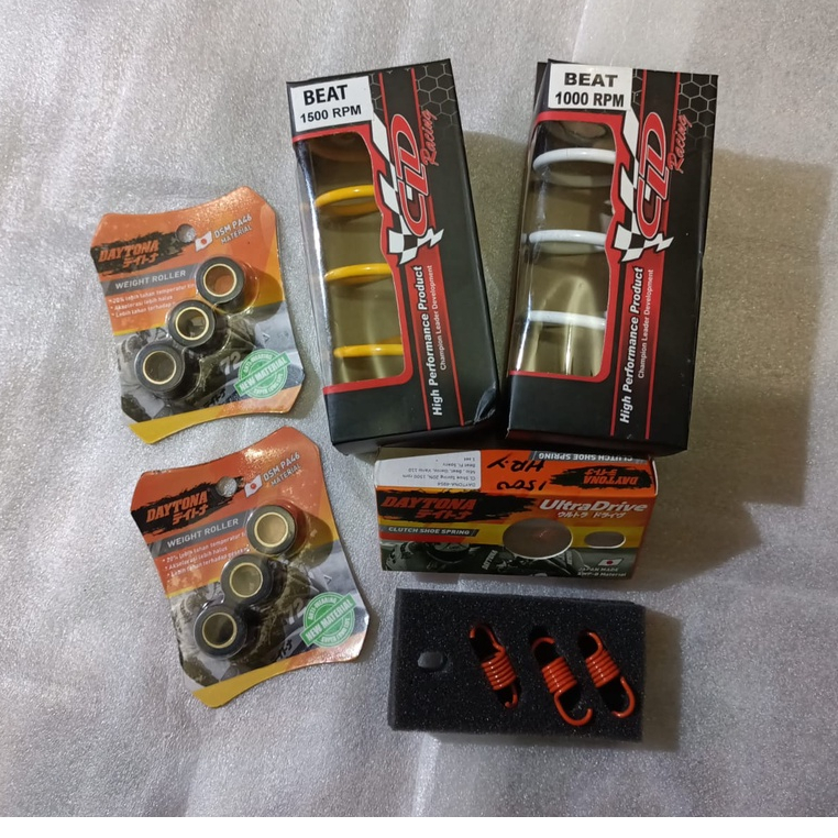 Promo paket  kirian cvt 3in1 Beat New Beat deluxe Genio Scoopy prestige Beat street New Led Up grade cvt Beat deluxe roller daytona beat deluxe genio per cvt cld 1000 1500 rpm cld per sentri Daytona 1500 rpm ghio motor